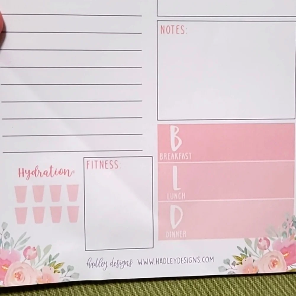 🩶 8.5 x 5.5 Daily Planner sheets pad